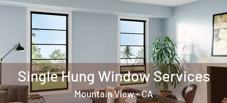  Single Hung Window Services Mountain View - CA