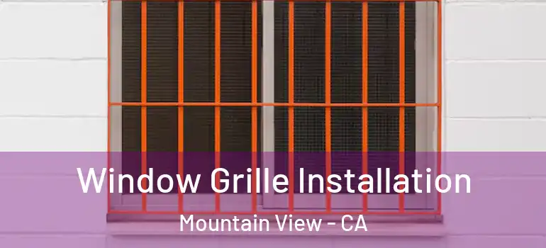  Window Grille Installation Mountain View - CA