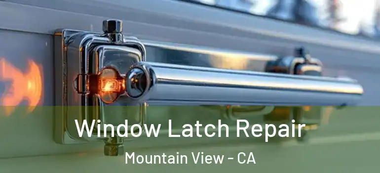  Window Latch Repair Mountain View - CA